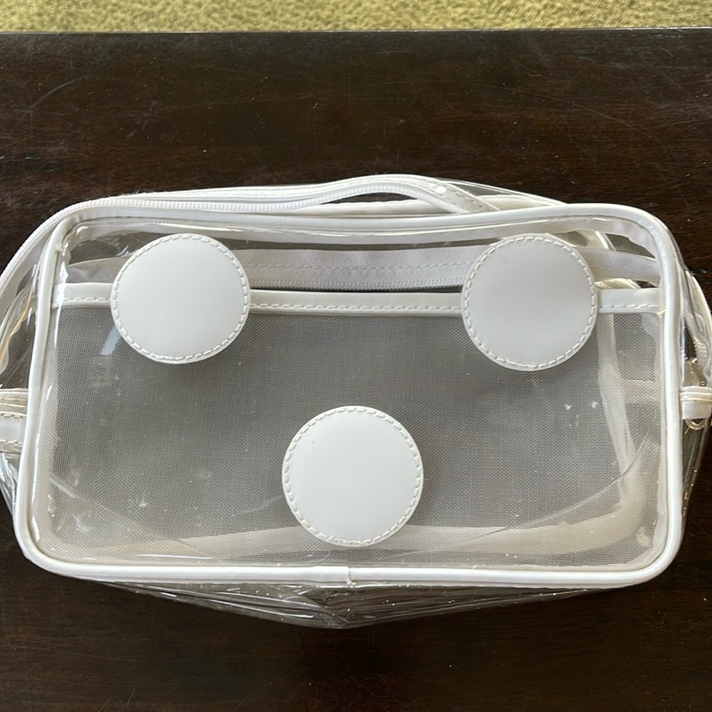 Clear, plastic travel bag. Great for TSA. EUC.